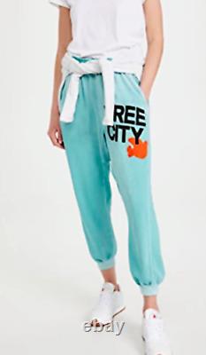 1 FREE CITY SWEATPANTS NEW Limited Edition BLUE POOL Pockets -or- GRAY CROPPED S