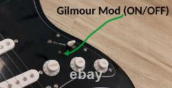 2021 Elite Stratocaster Style Guitar with Gilmour MOD Black Strat SSS LTD Maple