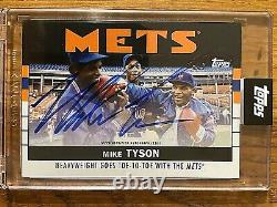 2021 Topps Mike Tyson On Card Auto /86 Once Upon A Time In Queens NY METS
