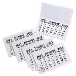 2023 Calendar Tabs Insert Tabs White Mini Calender Tear Off Pads Month To View