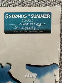 5 Seconds Of Summer SIGNED Limited Edition Turquoise Vinyl 5SOS5 Lithograph Rare