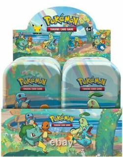8 Pokemon Celebrations Mini Tins Complete Display Factory Sealed Booster Packs