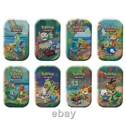 8 Pokemon Celebrations Mini Tins Complete Display Factory Sealed Booster Packs