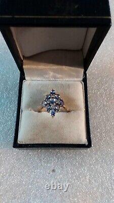 9ct Gold Tanzanite & Zircon Ring Limited Edition With Certificate