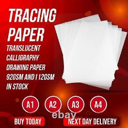 A1/A2/A3/A4 Tracing Paper Translucent Calligraphy Drawing Paper 112gsm & 92gsm