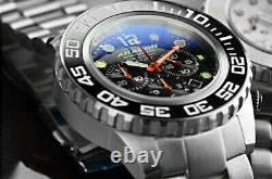 ARAGON DiveMaster IV 45mm Black Dial SII NE88 AUTOMATIC Chronograph Watch A392BK