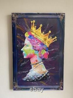 Abstract The Queen Similar To dan Pearce Art Reproduction Framed Printed Canvas