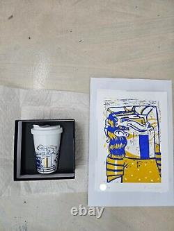 Ákos Ezer Take your Time Coffee Mug + Special Linol Art Print