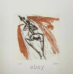 Alberto Lescay Art Original Engraving Abstract Hand Signed Limited Edition Print
