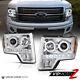 BEST QUALITY 09-14 Ford F150 LED Halo Angel Eye DRL Projector Headlight Lamp