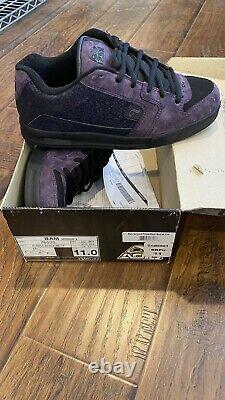 Bam Adio Shoes Heartagram V. 3 Black/Purple Motif 2006- Size 11-Brand New- H. I. M