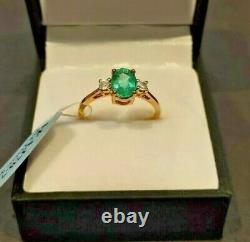Beautiful Siberian Emerald Gold Ring (Limited Edition)