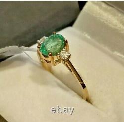 Beautiful Siberian Emerald Gold Ring (Limited Edition)