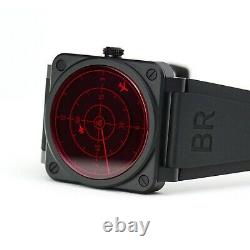 Bell & Ross BR03-92 Red Radar Ceramic Wristwatch BR0392-RRDR-CE/SRB Limited