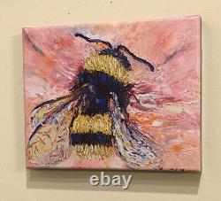 Bumble Bee, 10x8, Limited Edition Oil Painting Canvas Print, Animal Arts