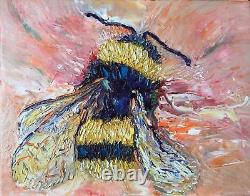 Bumble Bee, 8x10, Limited Edition Oil Painting Print, Gallery Canvas, Frame