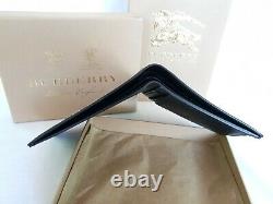 Burberry Bifold Wallet New 100% Authentic Leather Checkered Pattern RRP 350$
