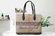 Burberry Medium Doodle Reversible Brown Coated Canvas Leather Tote Handbag