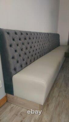 Buttoned Kitchen Commercial Dining Booth Bench Seating available in any colour