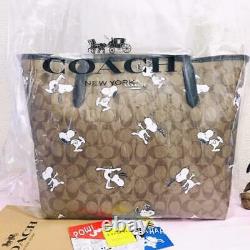 COACH × PEANUTS Collaboration Limited Edition Collection Noupy Tote Bag New