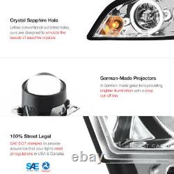 Chrome Halo Angel Eye LED Projector Headlight 06-2013 Chevy Impala LT/LS/LTZ/SS