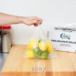 Clear Polythene Food Grade Bags for Food Storage Freezing 100 Gauge All sizes