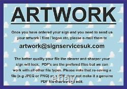 Custom Made Personalised Sign ANY SIZE / COLOURS / LOGOS / PICTURES
