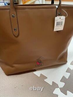 DISNEY X COACH 56645 Limited Edition Mickey Mouse Large Tote Purse Brown NWT