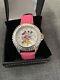 Disney Limited Edition Women's Mickey Mouse and Minnie Watch with Crystal Bezel