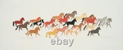 Donald Ruleaux's PONIES COME RUNNING limited edition fine art serigraph