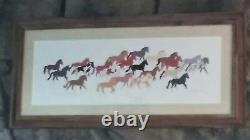 Donald Ruleaux's PONIES COME RUNNING limited edition fine art serigraph