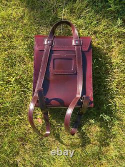 Dr Martens Vegan Leather Patent Two Tone Backpack Bag Colour Cherry Red Oxford