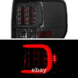 For 09-14 Ford F150 Cyclop OpTiC TuBe Smoke LED Tail Lights Rear Parking SET