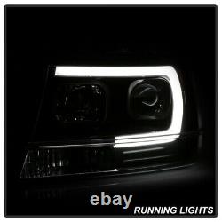 For 99-04 Jeep Gand Cherokee WJ U-Bar Neon LED DRL Projector Headlight Lamp