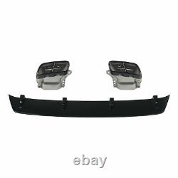For Mercedes A Class W176 Amg A45 Look Rear Diffuser Tailpipes Gloss Black 12-18