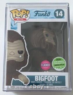 Funko Pop #14 Myths Flocked Bigfoot, Limited Edition 3000, Spring Con Sticker