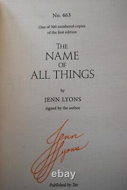 GOLDSBORO A Chorus of Dragons by Jenn Lyons SIGNED & MATCHED NUMBER QUINTET