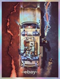 Ghostbusters Afterlife Foil Movie Poster By Dkng Limited Edition Screen Print