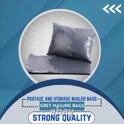 Grey Postage Mailing Bags Strong Cheap Recycled Plastic Poly Postal Self Seal