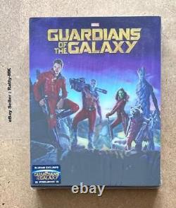 Guardians Of The Galaxy Blufans Lenticular 3d + 2d Blu Ray Steelbook New