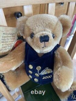 HARRODS Ltd. Edition MILLENNIUM Merrythought 2000 Jointed Mohair Bear 129 of 500