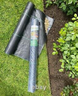 Heavy Duty 100gsm Weed Control Fabric Ground Cover Membrane Garden Landscape Mat