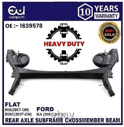 Heavy Duty Rear Axle Subframe For Ford Ka 08-16 Fiat 500 4mm Thicker Metal