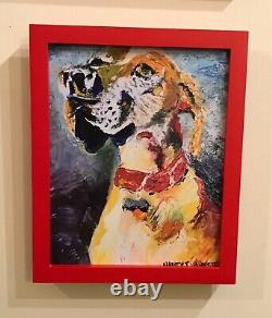 Hound Dog, 10x12, Limited Edition Oil Painting Canvas Print, Framed Arts