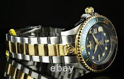 Invicta 300m Grand Diver Auto Ltd Ed DIAMOND Charcoal Dial Two Tone SS Watch NEW
