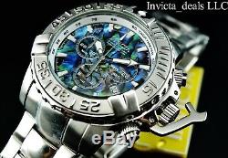 Invicta 47MM Subaqua Noma II LE Swiss Chronograph Abalone Dial SS Bracelet Watch