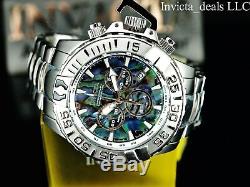 Invicta 47MM Subaqua Noma II LE Swiss Chronograph Abalone Dial SS Bracelet Watch