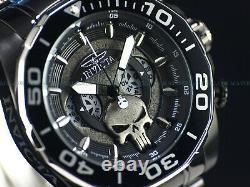 Invicta 48mm Men's Marvel PUNISHER Chrono Limited Ediiton Black Bracelet Watch