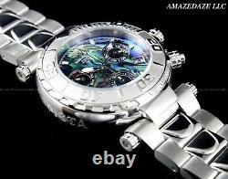 Invicta Men 47mm SAN I BLUE ABALONE DIAL Swiss Chrono Stainless Steel LE Watch