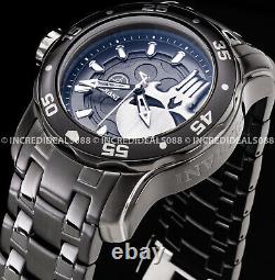 Invicta Men MARVEL PUNISHER Pro Diver Scuba Ltd Ed Gunmetal Bracelet 48mm Watch